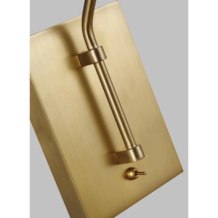 Simon Burnished Brass and Black One Light Wall Sconce
