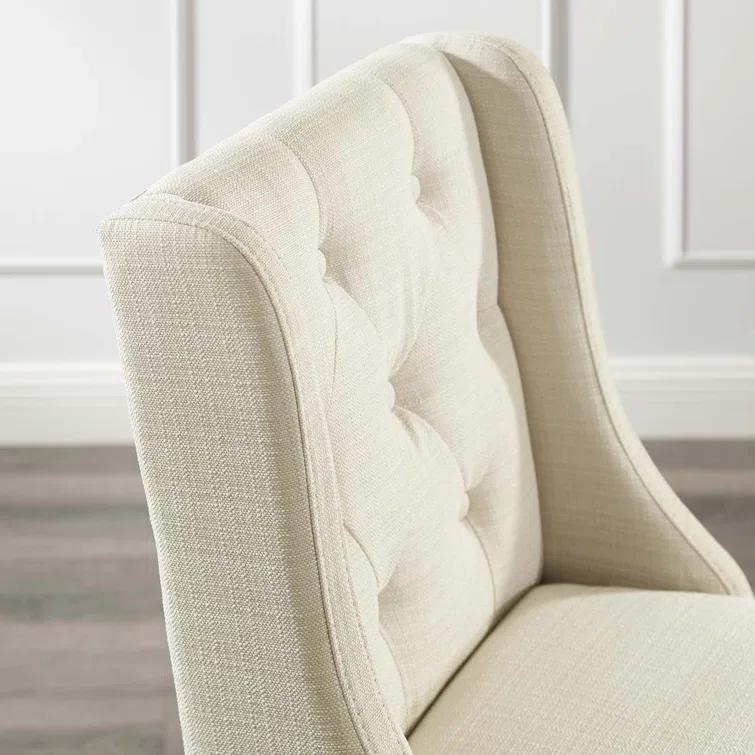 Modway Baronet Tufted Button Upholstered Fabric/Faux Leather Stool