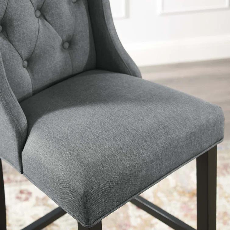 Modway Baronet Tufted Button Upholstered Fabric Stool