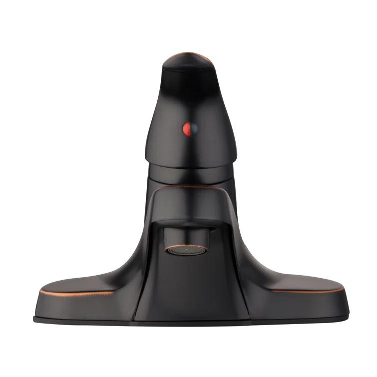 Middleton 4 in. Centerset 1-Handle Bathroom Faucet in Satin Nickel