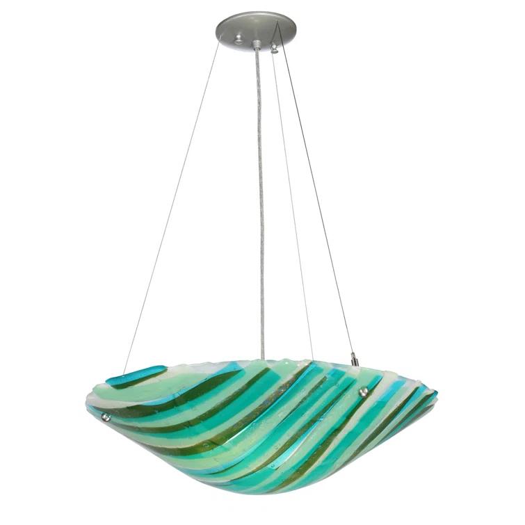 2 - Light Nickel Single Pendant