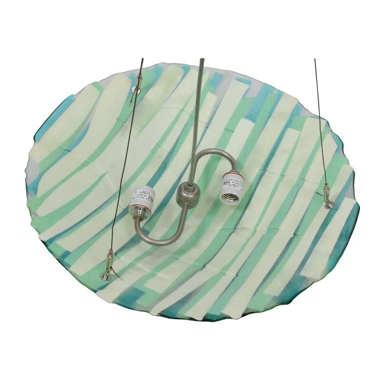 2 - Light Nickel Single Pendant