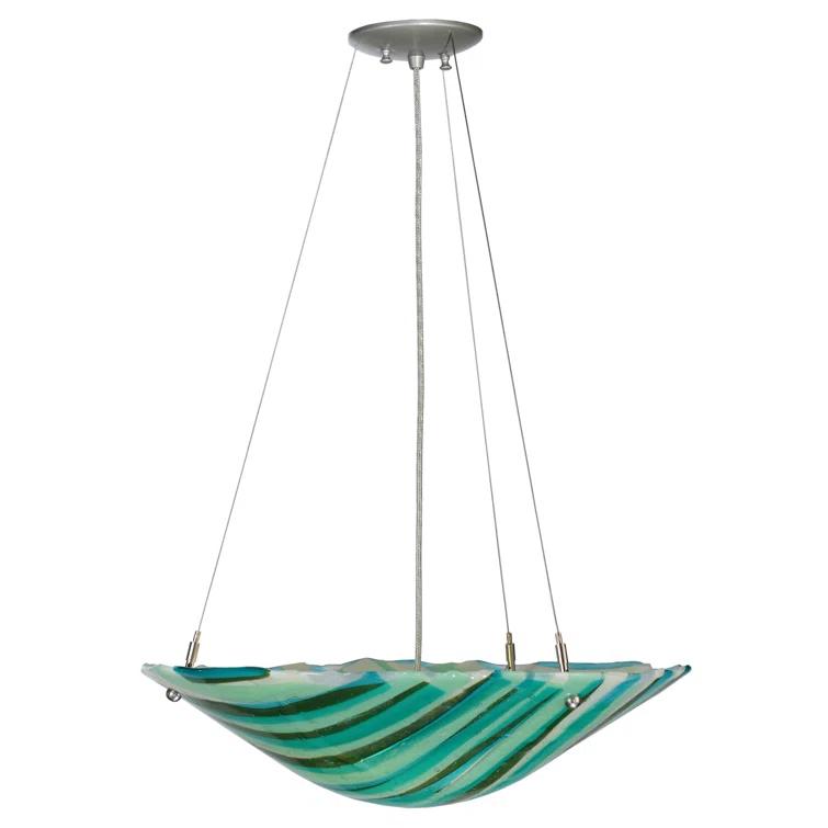 2 - Light Nickel Single Pendant