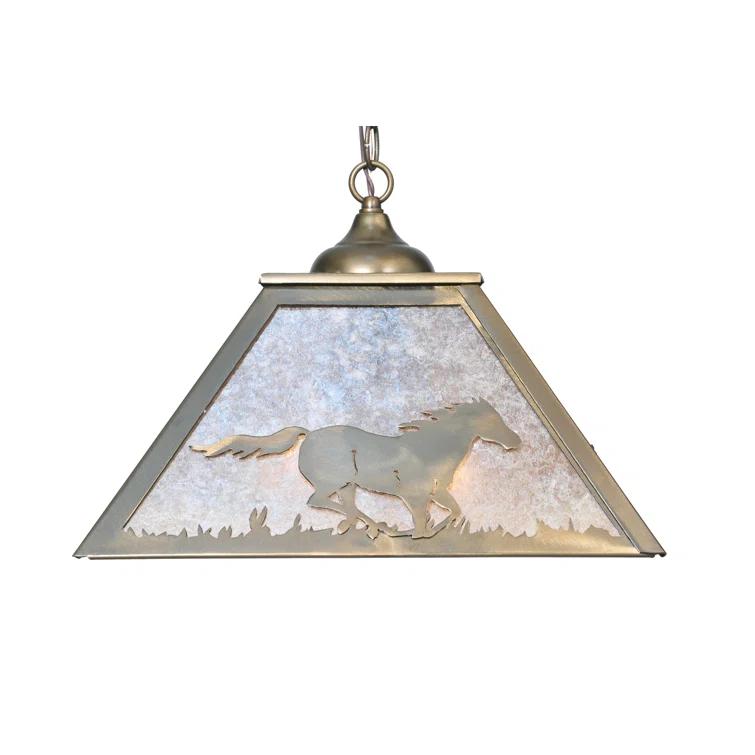 Rustic Lodge 2 - Light Antique Copper Cone Pendant