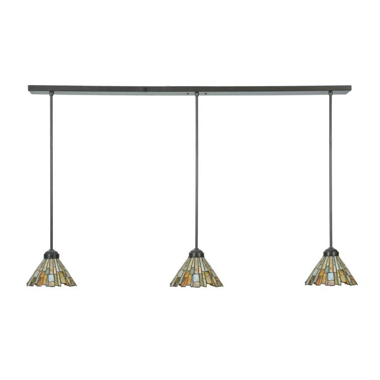 3 - Light Timeless Bronze Kitchen Island Pendant