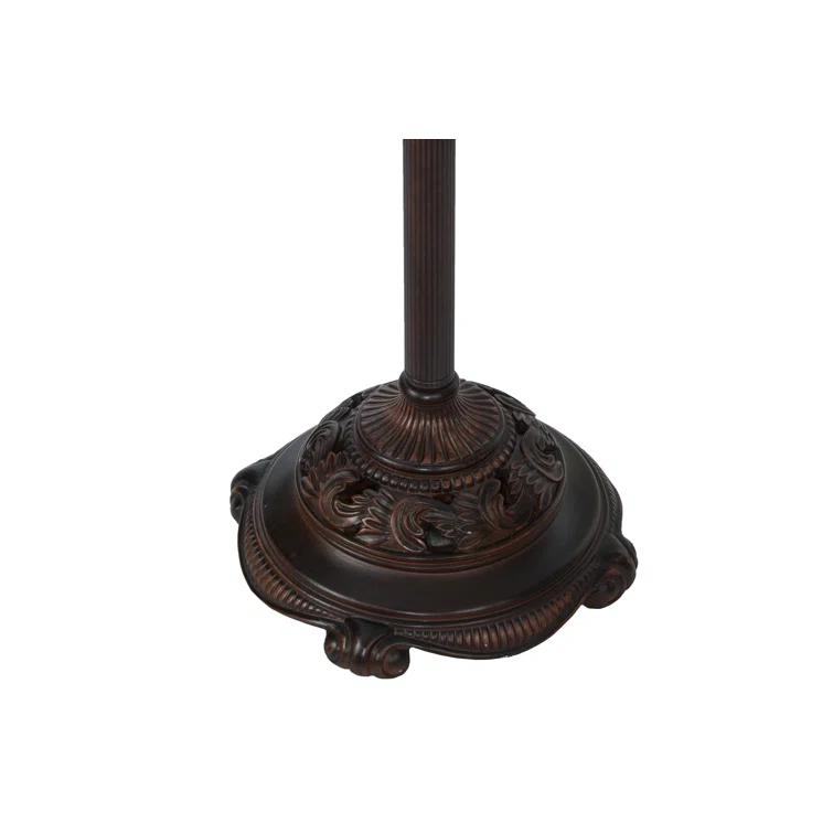 Meyda Tiffany & Stained Glass 70'' Mahogany Bronze Torchiere Floor Lamp