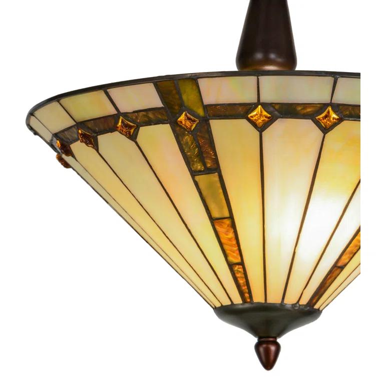 Belvidere Glass Semi Flush Mount