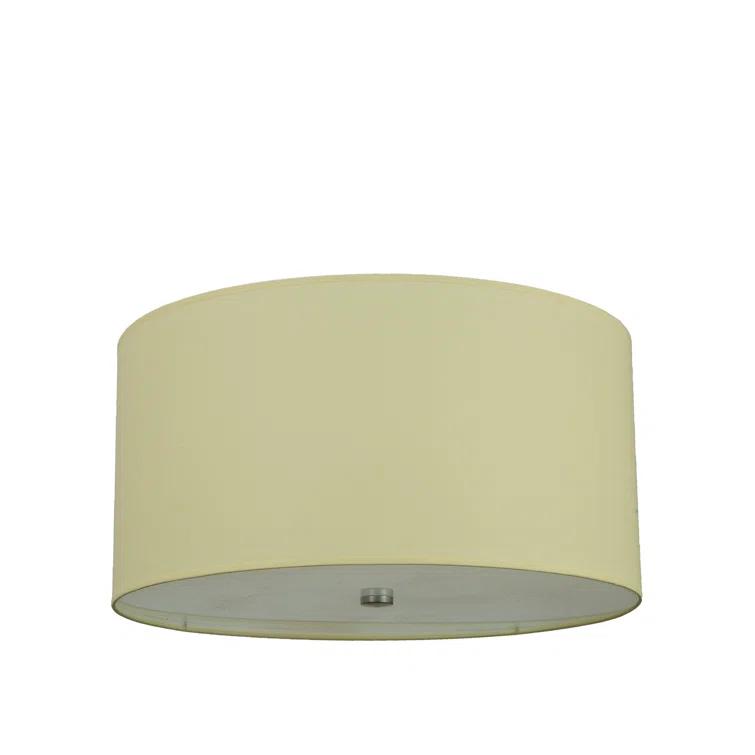Cilindro Chrome 3-Light Indoor/Outdoor Flush Mount Drum