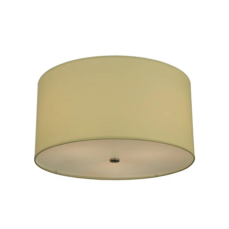 Cilindro Chrome 3-Light Indoor/Outdoor Flush Mount Drum