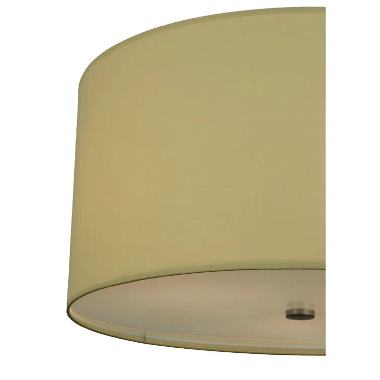 Cilindro Chrome 3-Light Indoor/Outdoor Flush Mount Drum