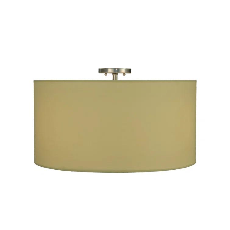 Cilindro Chrome 3-Light Indoor/Outdoor Flush Mount Drum