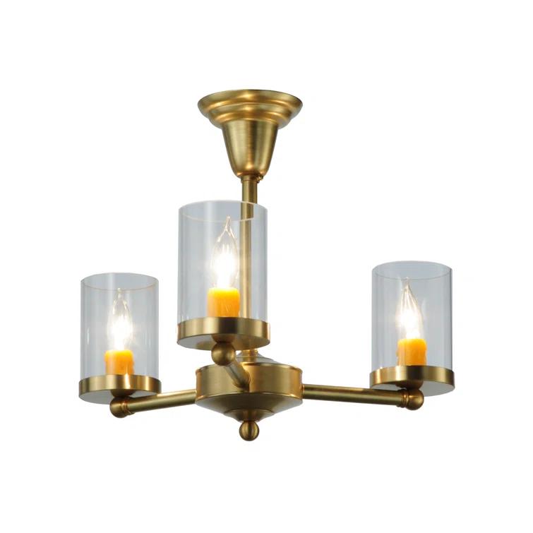 Meyda Lighting 3 - Light 20" Chandelier Style Cylinder Semi Flush Mount | Wayfair