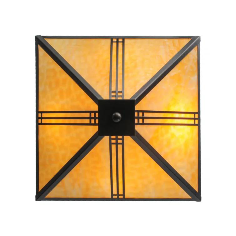Glass Semi Flush Mount