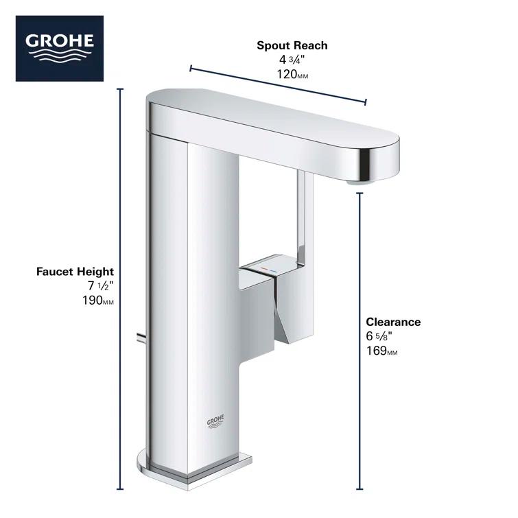 Plus Single Hole Bathroom Faucet with Drain Assembly