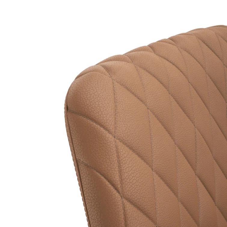 Gray Linen Upholstered Arm Chair with Black Metal Legs