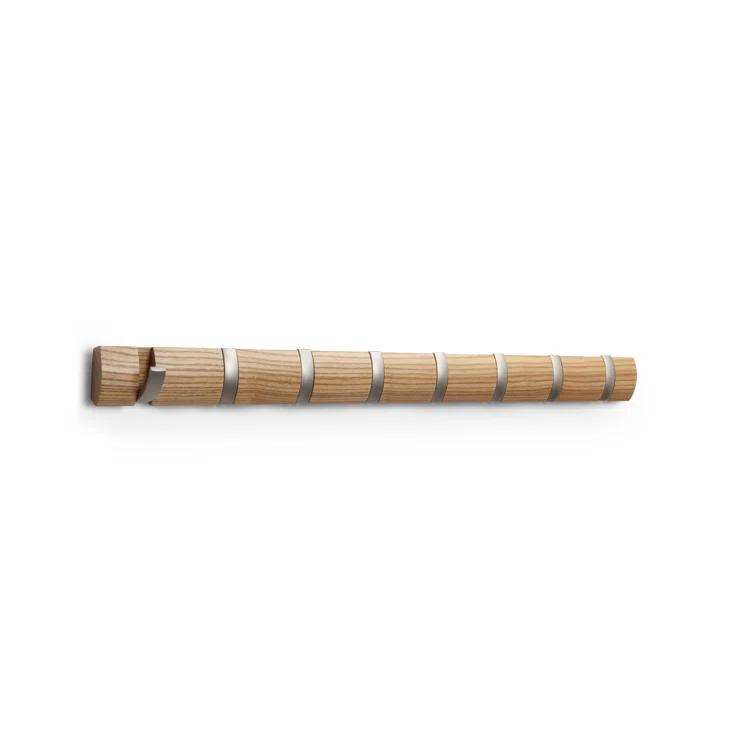 Flip 8 - Hook Solid Wood Coat Rack