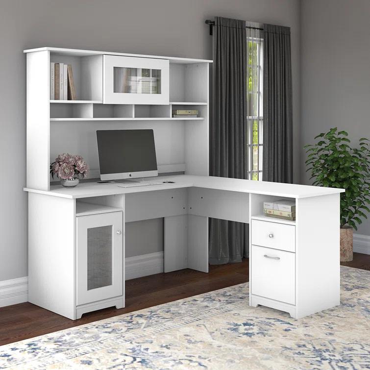 Shelonda L-Shaped Executive Desk