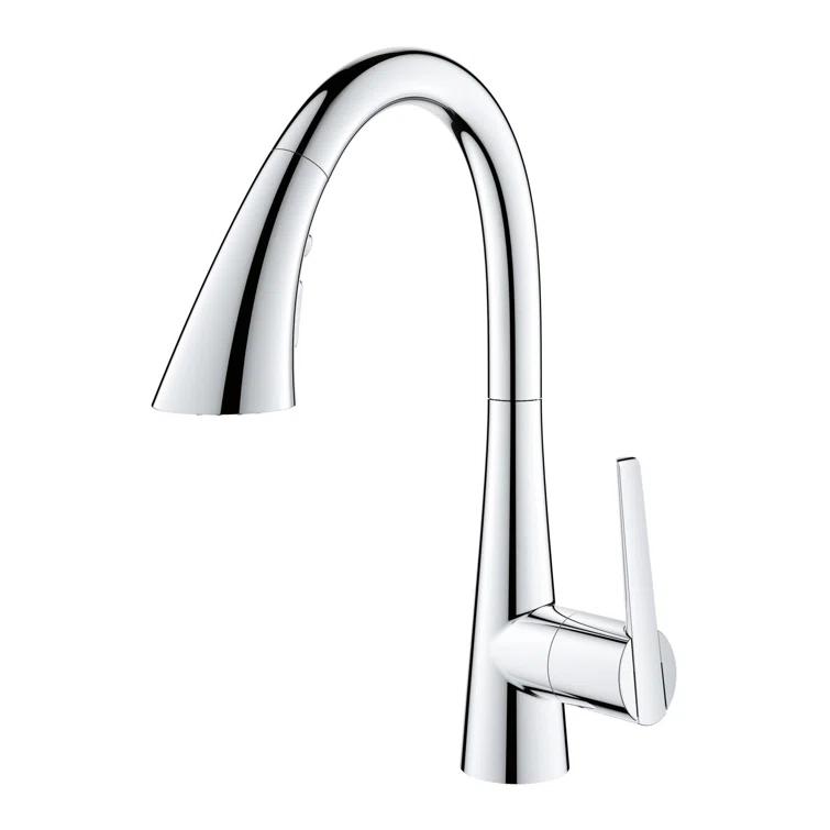 ZEDRA Single-Handle Pull Down Triple Spray Bar Faucet 1.75 GPM