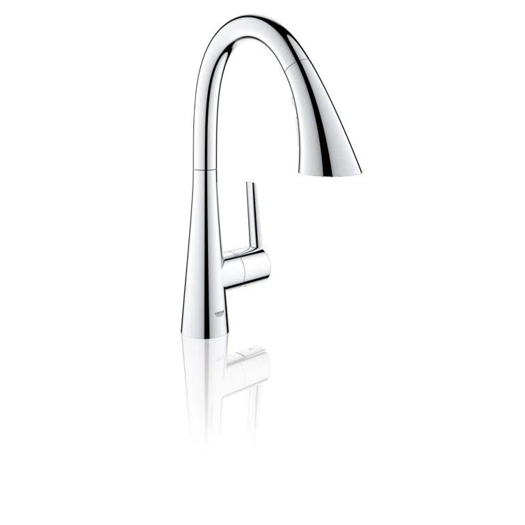 ZEDRA Single-Handle Pull Down Triple Spray Bar Faucet 1.75 GPM