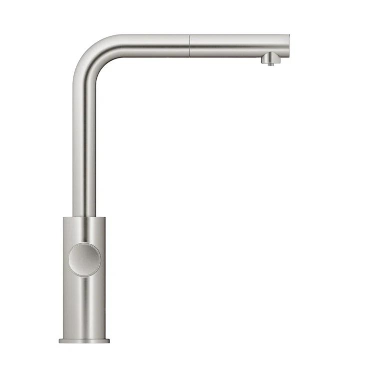 Blue Pull Out Single Handle Kitchen Faucet with Accessories