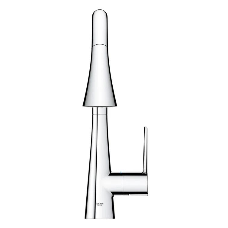 ZEDRA Single-Handle Pull Down Kitchen Faucet Triple Spray 1.75 GPM