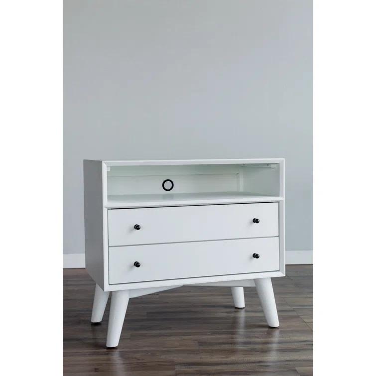 Williams 2-Drawer Nightstand with Shelf