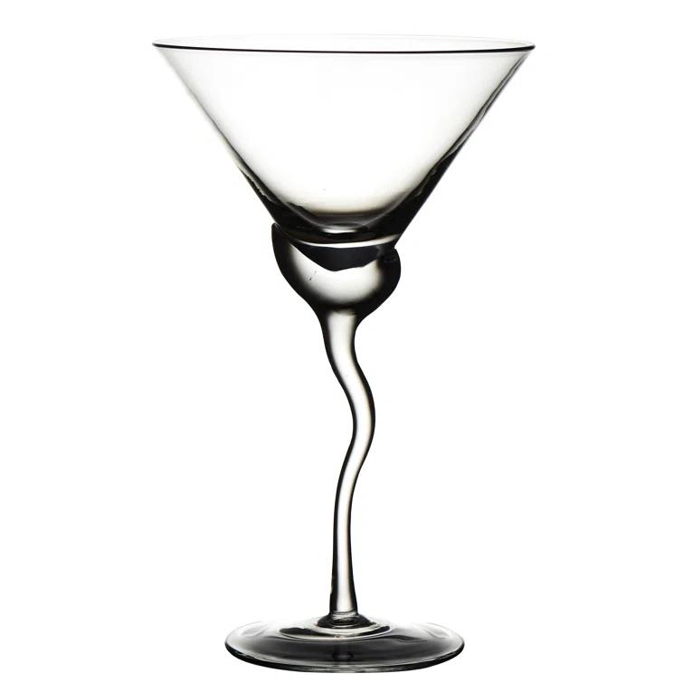 13oz. Handmade Martini Glass Set (Set of 4)