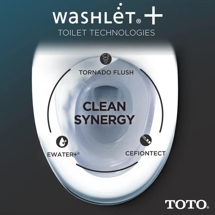 Washlet® Dual-Flush Elongated Wall-Mounted with High Efficiency Flush (Seat Included)