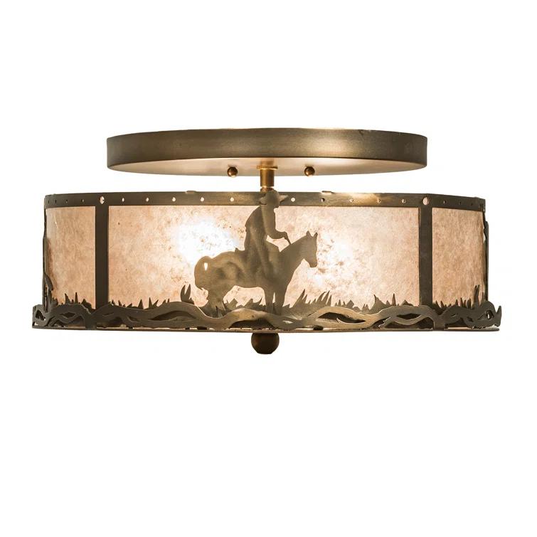 Meyda Lighting Mica Flush Mount