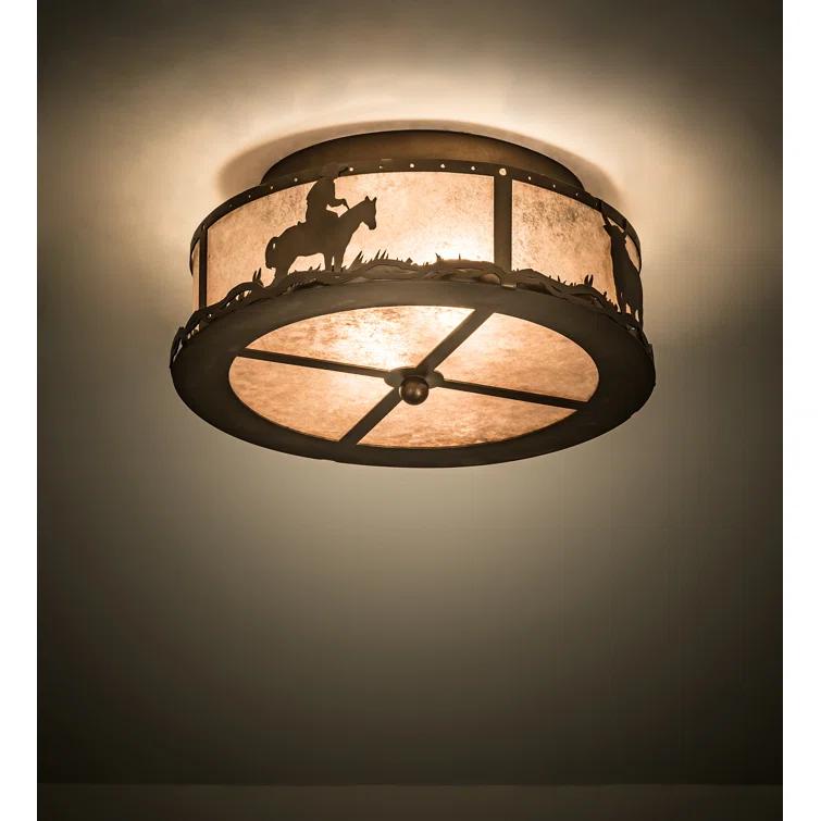 Meyda Lighting Mica Flush Mount