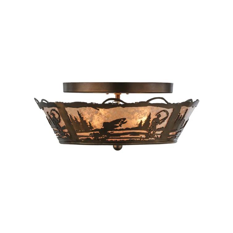 Mica Semi Flush Mount