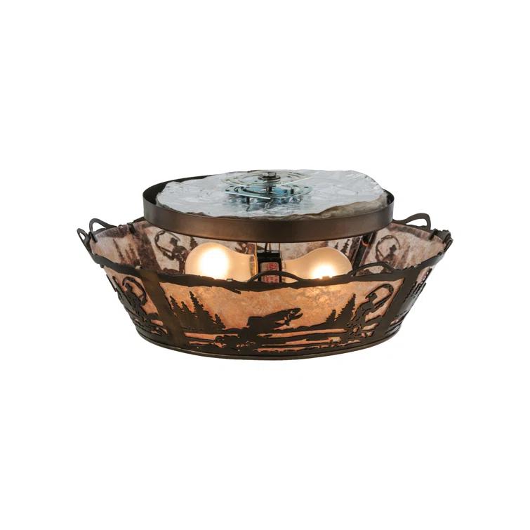 Mica Semi Flush Mount