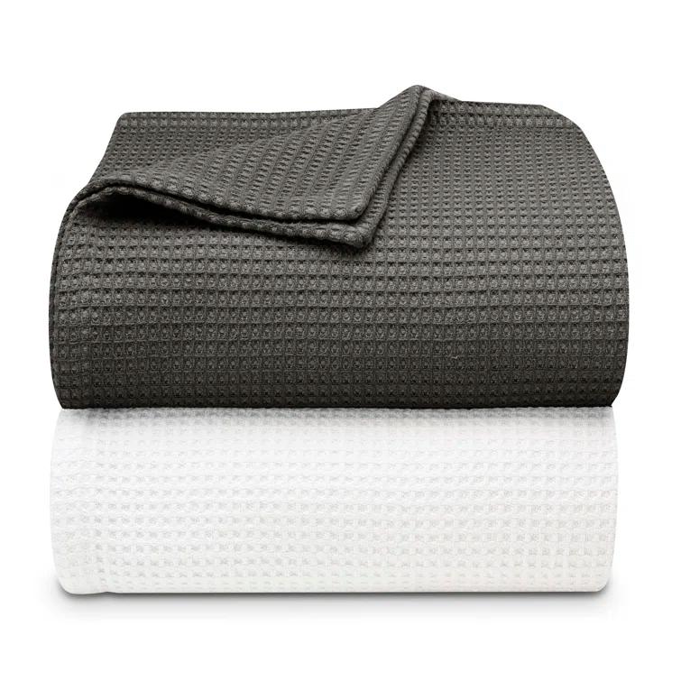 Vera Wang Vera Wang Waffleweave Cotton Blanket