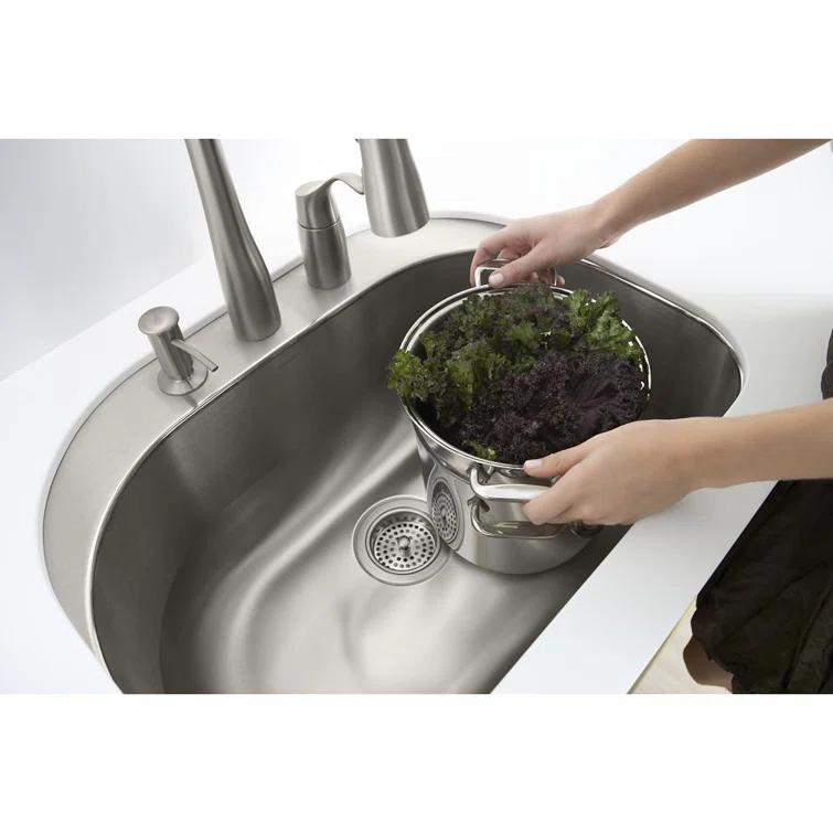 Cinch 26.4'' L Undermount Single Bowl Stainless Steel Kitchen Sink