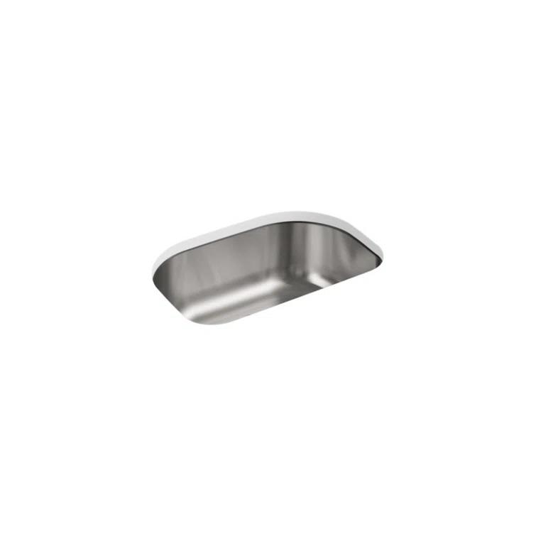 Cinch 26.4'' L Undermount Single Bowl Stainless Steel Kitchen Sink