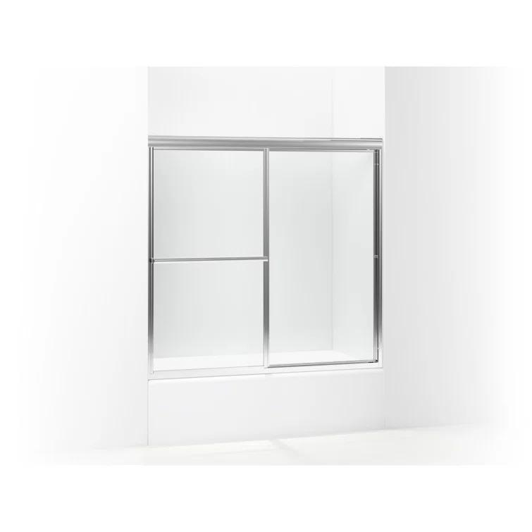 Deluxe 59.38" x 56.25" Bypass Bath Door Left to Right Open