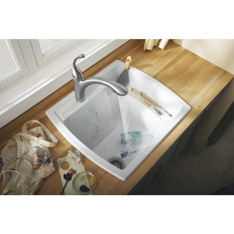 Sterling by Kohler K-995-0 Latitude 25" L x 22" W Laundry Sink