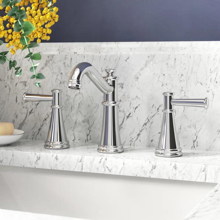 Moen Belfield Two Handle 8 in. Widespread Bathroom Faucet Trim Kit, Valve Required