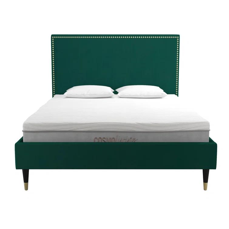 Audrey Upholstered Low Profile Platform Bed