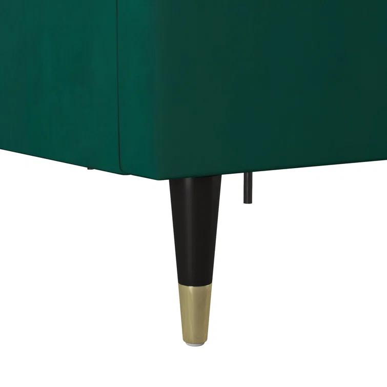 Audrey Upholstered Low Profile Platform Bed