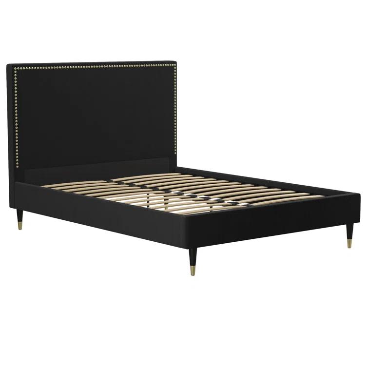 Audrey Upholstered Low Profile Platform Bed