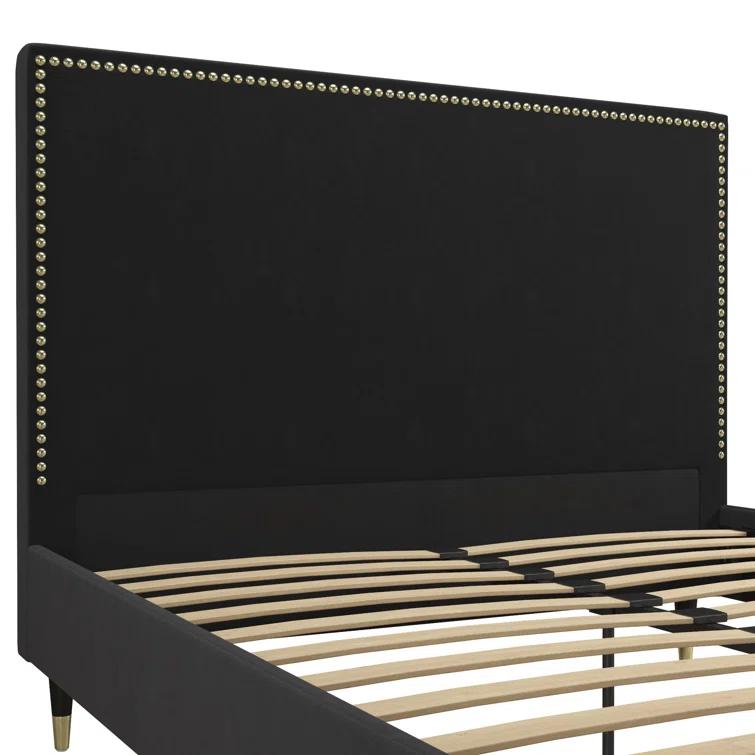 Audrey Upholstered Low Profile Platform Bed
