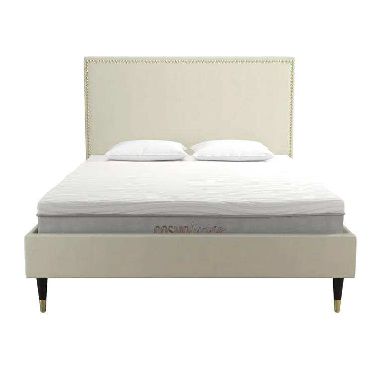 Audrey Upholstered Low Profile Platform Bed