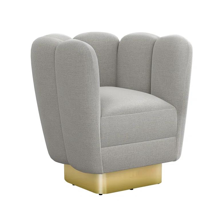Gallery Upholstered Swivel Barrel Chair
