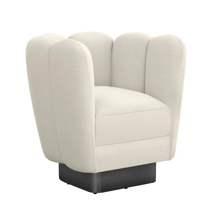 Gallery Upholstered Swivel Barrel Chair