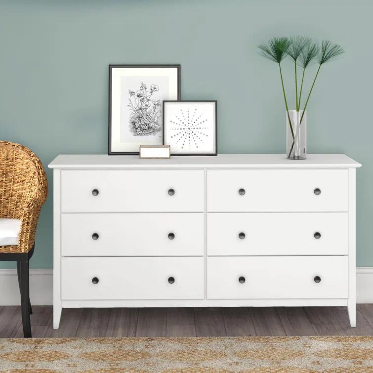 Greenport Solid Wood 63.75'' W 6 - Drawer Dresser