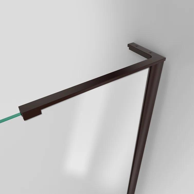 Unidoor-LS 39'' W x 72" H Hinged Frameless Shower Door with ClearMax Technology