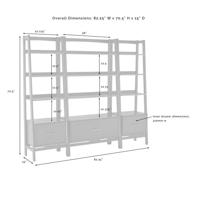 Stiles Wide Ladder Bookcase