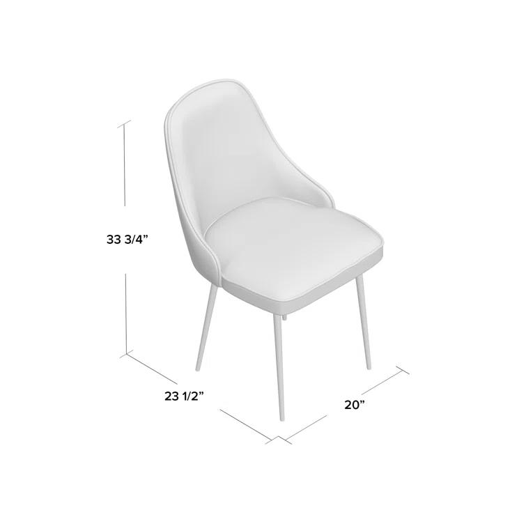 Stanca 20'' H Velvet Upholstered Side Chair