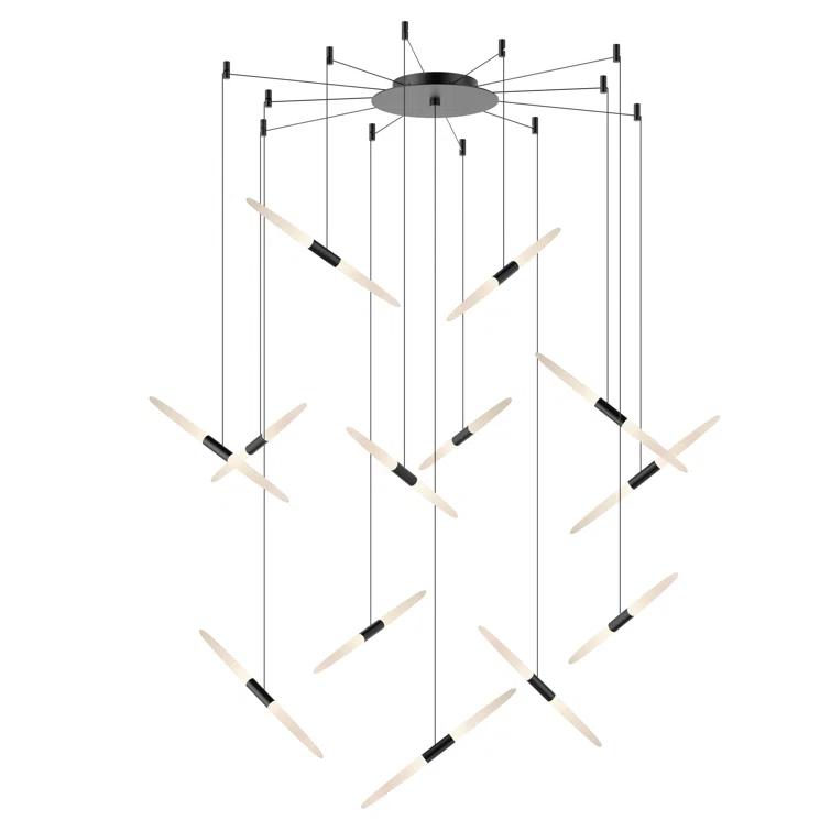 Ballet 13 - Light Dimmable LED Geometric Chandelier